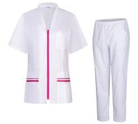 MISEMIYA - Uniforme Sanitario Mujer - Camisa Y PANTALÓN Sanitario para Mujer - Ropa de Trabajo para Mujer 712-8312 - XS, Fucsia 21