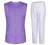 MISEMIYA - Uniforme Sanitario Mujer - Camisa Y PANTALÓN Sanitario para Mujer - Ropa de Trabajo para Mujer 818-8312 - XL, Lila 22