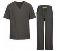 MISEMIYA Uniforme Sanitario Unisex Elástico para Enfermería y Medicina 1689-7835, Gris, M