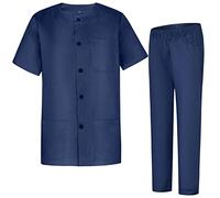 MISEMIYA - Uniforme Sanitario Unisex Uniformes Sanitarios MÉDICOS Conjuntos Sanitarios 833-8312 - S, Azul Marino
