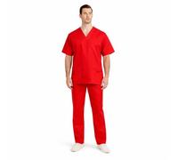 MISEMIYA - Uniformes Sanitario Unisex Uniformes Sanitarios MÉDICOS Conjuntos Sanitarios BZ-817-8312 - S, Rojo