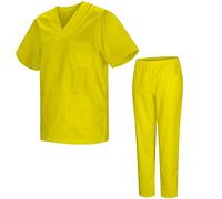 MISEMIYA - Uniformes Sanitario Unisex Uniformes Sanitarios MÉDICOS Conjuntos Sanitarios BZ-817-8312 - S, Amarillo