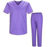 MISEMIYA - Uniformes Sanitario Unisex Uniformes Sanitarios MÉDICOS Conjuntos Sanitarios BZ-817-8312 - XS, Lila 21