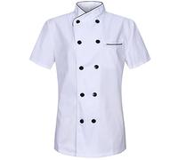 MISEMIYA - Chaqueta COCINERA Mujer - Uniformes Chef Mujer Chaqueta Mujer DE Cocina - Ref.8441 - L, Chaquetas Cocinera 8441 - Blanco