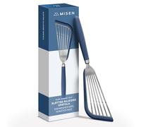 Misen Espátula de pescado - Espátula ranurada para pescado - Espátulas de pescado de silicona para utensilios de cocina antiadherentes, color azul