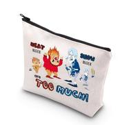 Miser Brothers - Bolsa de maquillaje con cremallera para regalo de Miser Brothers Heat and Snow are Too Much Christmas Movie, Heat Reino Unido