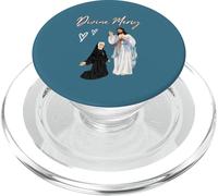 Misericordioso Jesús y Santa Faustina Dibujos Animados Divina Misericordia PopSockets PopGrip para MagSafe