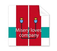 Misery Loves Company Art Deco regalo de moda paño de limpieza de pantalla de teléfono limpiador de gafas 5 piezas