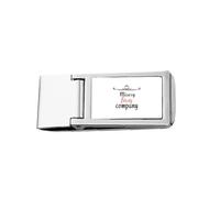 Misery Loves Company - Cartera de bolsillo con clip para dinero de acero inoxidable