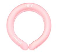 MISETA Anillo de hielo para el cuello, alivio del dolor calmante para el dolor de cuello, almohadilla de gel reutilizable para hinchazón, lesiones dolores de cabeza (color: rosa)