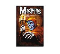 Misfits American Psycho Print - Póster limitado firmado con portada de álbum, póster de portada musical, pop hip hop, rap, cantante, estrella, arte de pared para niñas y niños, adolescentes,