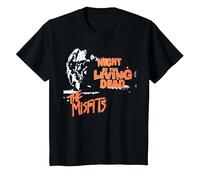 Misfits Night of The Living Dead Camiseta, Niños, Negro, 2 años