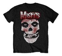 Misfits - T-Shirt # Xxl Black Unisex # Blood Drip Skull