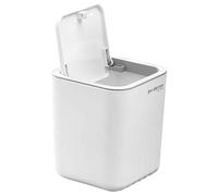 MisFox Mini Bote de Basura con Tapa Cubo de Basura de Baño con Patrón de Ondas Trash Bin para Maquillaje Soporte, Baño, Cocina, Escritorio de Oficina