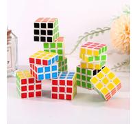 MisFun 10 Piezas Mini Cubo Magico, 2.9cm × 2.9cm Magic Cube, Juguetes Educativos para Niños Cubo, Cyclone Boys 3x3 Speed Cube, para Regalos de Cumpleaños, Juegos de Viaje, Rellenos Bolsas Regalo