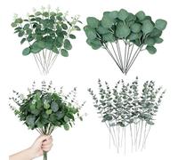 MisFun 30 Piezas Eucalipto Seco Plantas Artificiales Decorativas, Plantas Artificial, Eucalipto Flores Artificiales Decoracion, Flores Secas Decoracion, Eucaliptoes Preservado Arreglos Florales