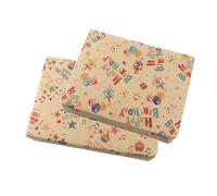 MisFun 6 Hojas Papel de Regalo Reciclable, Papel de Regalo Kraft, Papel de Regalo Color, Papel de Regalo Reciclado, 50x70 cm Papel de Regalo, Wrapping Paper Birthday para Cumpleaños o Fiesta