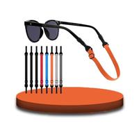 MisFun 8 Piezas Cordones para Gafas Ajustable, Correa de Gafa Antideslizante, Cordón para Gafas Para Hombres y Mujeres, Cordones para Gafa de Sol y Gafa Deportivas, para Varios Vasos (A)