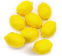 MisFun 8 Piezas Limones Decorativos para Fiestas Frutas Artificiales Limón Amarillo Decoración de Limóns Falso de Limóns Plantas Artificiales Decoración de Mesa de Cocina Hogar Centros de Mesa