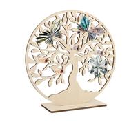 MisFun Arbol de La Vida Personalizado, El Arbol de La Vida Decoracion Hogar, Decoracion Salon, Cuadro Tallado Madera Decorativo Madera Regalos, Arbol de La Vida Adornos Salon Decoración Artística