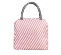 MisFun Bolsa Termica Porta Alimentos, Bolsa Termica Porta Alimentos, Bolsa Comida Trabajo, Portátil e Isotérmica Lunch Bag, Impermeable, Ideal para el Trabajo, Viajes, Picnic (Rosa)