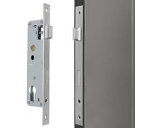 MisFun Cerradura Puerta 85/25mm Cerradura para Marco de Tubo Cerraduras Seguridad Cerraduras para Puerta Izquierda y Derecha para Puerta de Entrada Puerta del Jardín Puerta del Dormitorio