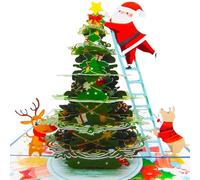 MisFun Christmas Cards, Tarjeta Navidad 3D con Sobre, Pop Up Árbol de Navidad Tarjetas de Felicitación, Divertidas Tarjetas de Navidads para Navidads, para Felicitar a Familia Amigos Profesores