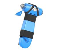 MisFun Martillo de Seguridad para Coche, Herramienta de Escape de Emergencia 3 en 1 con Cortador de Cinturón de Seguridad para Mujeres, Martillo de Escape de Seguridad Azul para Coche, Familia