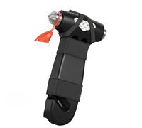 MisFun Martillo de Seguridad para Coche, Herramienta de Escape de Emergencia 3 en 1 con Cortador de Cinturón de Seguridad para Mujeres, Martillo de Escape de Seguridad Negro para Coche, Familia