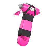MisFun Martillo de Seguridad para Coche, Herramienta de Escape de Emergencia 3 en 1 con Cortador de Cinturón de Seguridad para Mujeres, Martillo de Escape de Seguridad Rosa para Coche, Familia