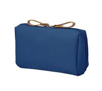 MisFun Mini Neceser Maquillaje, Neceser Mujer Pequeño Impermeable, Bolsa Maquillaje Viaje para Mujer con Cremallera, Bolsas de Cosméticos de Viaje Portátil Bolsos de Baño, para Viaje Baño Azul