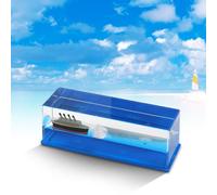 MisFun Modelo Fluido para Cruceros, Unsinkable Ship in a Bottle, Botella de Deriva de Fluidos de Cruceros, Maqueta Titanic, Modelo Barco Cruceros, para Hogar Coche Decoración
