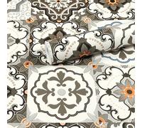MisFun Papel Pintado, Papel Adhesivo para Muebles, Papel Decorativo Pared 45x500cm, Papel Pintado Autoadhesivo, para Encimeras, Muebles, Paredes, Fácil de Limpiar (Bloque de Flores Antiguo)