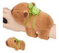 MisFun Peluche Capibara Pulseras de Bofetada para Niños, Pulsera Bofetada de Peluche de Capibara, Capybara Peluche, Juguete de Peluche Capybara para Niñas para Navidad, Fiestas de Cumpleaños (C)