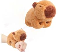 MisFun Peluche Capibara Pulseras de Bofetada para Niños, Pulsera Bofetada de Peluche de Capibara, Capybara Peluches, Juguete de Peluches Capybara para Niñas para Navidad, Fiestas de Cumpleaños (19CM)