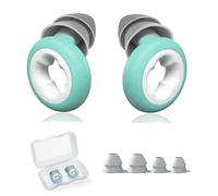 MisFun Tapones Oidos Ruido Dormir, Taquetes para los Oídos con Cancelación de Ruido, Protección Auditiva de Silicona Tapones para los Oidos Antironquidos para Dormir Trabajar Viajar Avión (Verde)