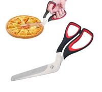 MisFun Tijeras para Pizza, Cortador de Pizza, Corta Pizza Profesional con Hoja de Acero Inoxidable Afilada de Calidad Alimentaria y Mango de Agarre Suave, Tijeras de Cocina Multifuncionales, 27CM