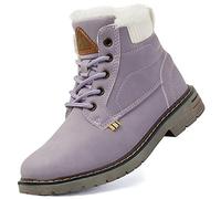 Mishansha Botas de Invierno Niña Niño Botas de Nieve Zapatillas de Trekking Morado Gr.34