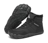 Mishansha Botas de Invierno para Mujer Hombre Forradas Cálidas Negro 44EU