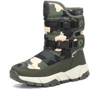 Mishansha Botas de Nieve Niño Botas de Invierno Niña Impermeable Antideslizante Cálido Forro Niñas Niños Al Aire Libre Boots Verde 30