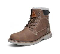 Mishansha Botas Hombre Invierno Impermeables Botines Trekking Botas de Nieve Outdoor Fur Forro Boots Antideslizantes Marrón Gr.45