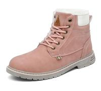 Mishansha Botas Hombre Mujer Invierno Trekking Boots Antideslizantes Botas de Nieve Impermeables Zapatos Rosa Gr.37
