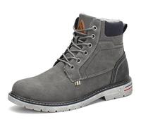 Mishansha Botas Hombre Mujer Invierno Trekking Boots Antideslizantes Botas de Nieve Impermeables Zapatos Gris Gr.44