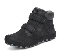 Mishansha Botas Nieve Niño Niña Invierno Forradas en Pelo 24-38 EU | Zapatos Montaña, Trekking, Senderismo, Antideslizante, Desplazamientos Escolares, Viajes Cortos