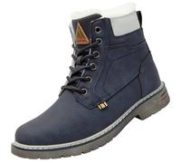 Mishansha Hombre Zapatos de Invierno Antideslizantes Cálida Cómoda Suave Botas de Nieve para Mujer Winter Boots, Blau 37