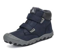 Mishansha Invierno Zapatos de Senderismo Cálido Botas de Algodón Calzado de Nieve Zapatos para Niño Niña Azul 29 EU