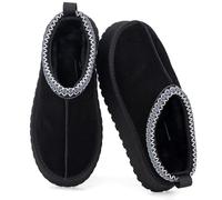 Mishansha Mujer Zapatillas de Estar Invierno Zapatos Casa Pantuflas Antideslizantes Negro Gr.42