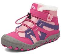 Mishansha Niños Niñas Botas de Nieve Senderismo Impermeables Deportes Trekking Zapatos Invierno Forro Piel Sneakers