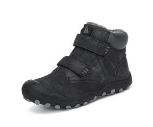 Mishansha Niños Zapatos Invierno Niña Botas de Nieve Impermeable Calientes Senderismo Zapatillas Negro Tallas 33