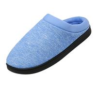 Mishansha Unisex Espuma de Memoria Invierno Pantuflas Hombre Zapatillas de Estar por Casa Invierno Zapatos Casa Comodos Zapatillas para Andar Mujer, Cielo Azul 42